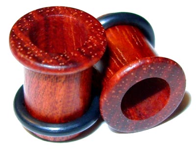 0000g 0000 G Gauge 11.68mm Organic Bloodwood Single Top Hat Exotic Wood Tunnels