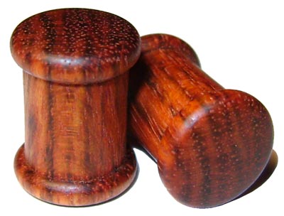 0000g Gauge 11.68mm Organic Chechen Double Top Hat Exotic Wood Plugs