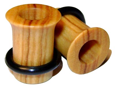0000g 0000 G Gauge 11.68mm Organic Olivewood Single Flared Exotic Wood Tunnels