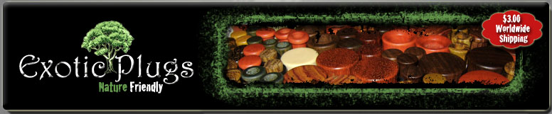Exotic Wood Plugs